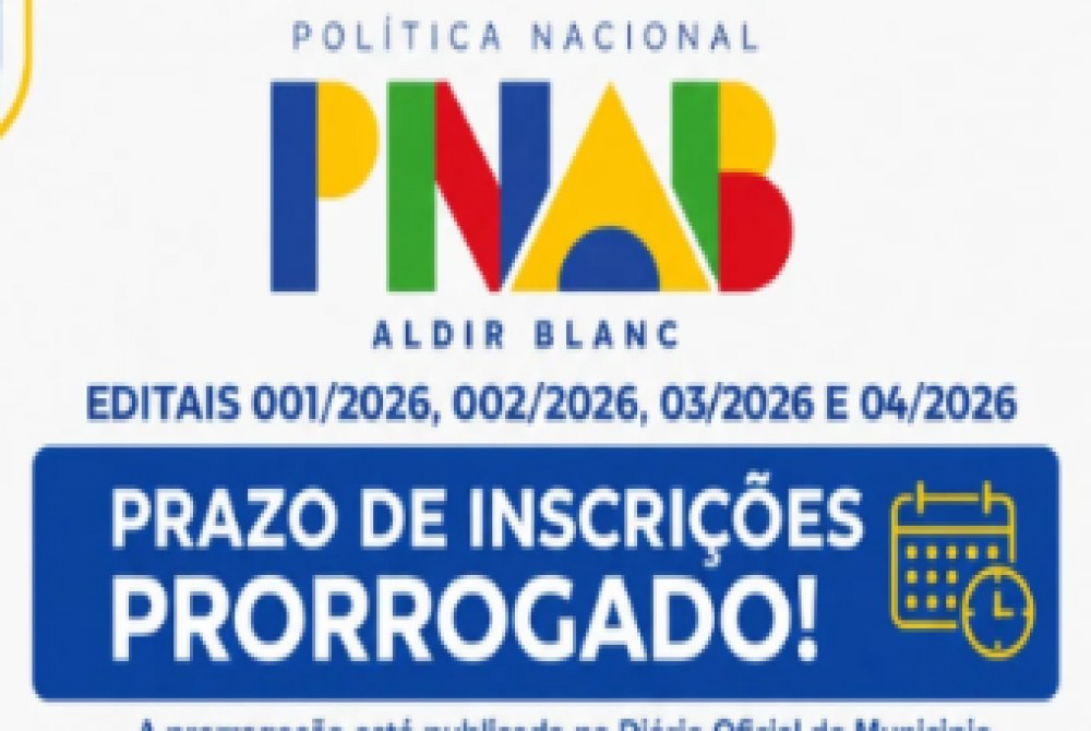 Secretaria de Cultura de Assis prorroga prazos de inscri��es dos Editais PNAB at� 2 de junho.