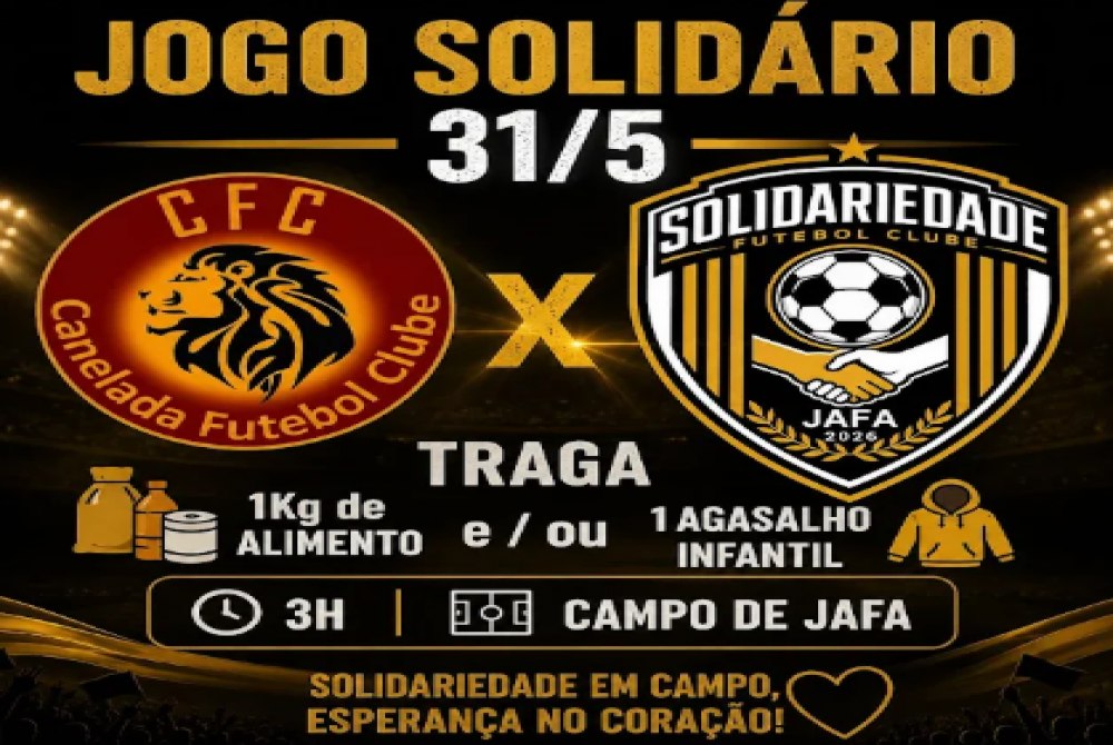 Domingo (31) � dia de futebol solid�rio em Jafa.