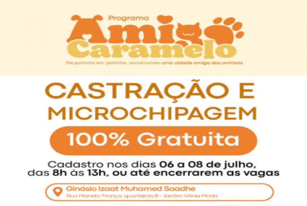 Bauru abre inscri��es presenciais para castra��o gratuita de animais.