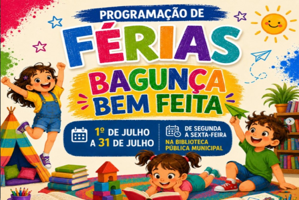 BIBLIOTECA MUNICIPAL DE GAR�A ANUNCIA PROGRAMA��O ESPECIAL DE F�RIAS PARA JULHO.