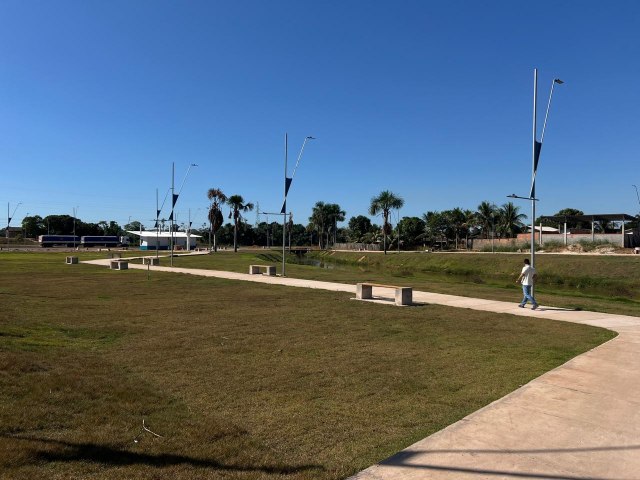 Obras do Parque Buriti avanam e novo espao vai fomentar o lazer e o turismo em Seringueiras