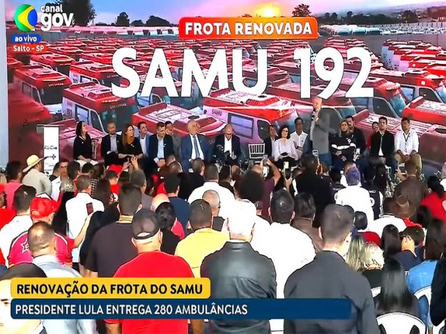 Lula renova frota do Samu, que ter 2 mil novos veculos at final do ano