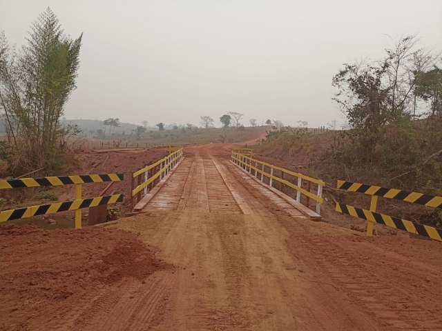 Recuperao de ponte na RO-135 fortalece o turismo e o escoamento agrcola em Alta Floresta dOeste