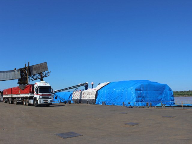 Pela 1 vez na histria, Porto de Cargas de Porto Velho Paralisa suas aes por causa da seca do Rio Madeira