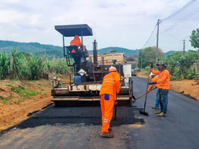 Campo Novo de Rondnia recebe mais de 3.300 quilmetros de capa asfltica com obras de infraestrutura urbana realizadas pelo governo de RO