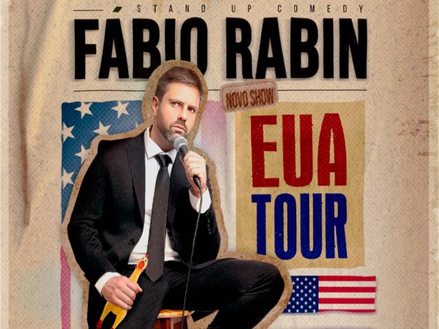 F�bio Rabin traz novo show de stand-up a Austin nesta sexta-feira, 17 de julho