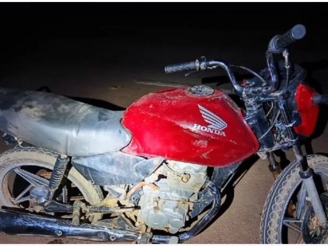 Homem  preso com moto adulterada em Guarda-Mor