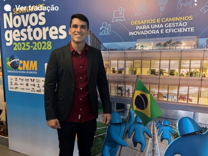 Joo Carlos representa Mutupe no Encontro Nacional de Novos Gestores em Braslia