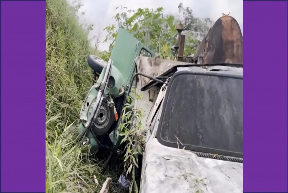 Cabo do freio de m�o se rompe e Fusca desce ladeira desgovernado em Laje