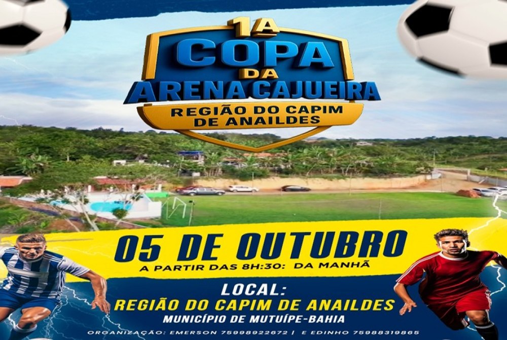 Mutu�pe sedia a 1� Copa da Arena Cajueiro; no Capim de Anaildes; zona rural do munic�pio; em outubro
