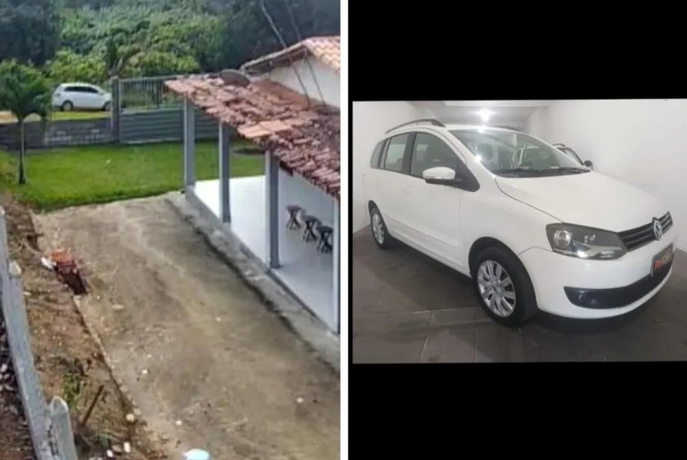 Carro � levado por criminosos na regi�o de Baixada de Tuquinha, entre Laje e S�o Miguel das Matas