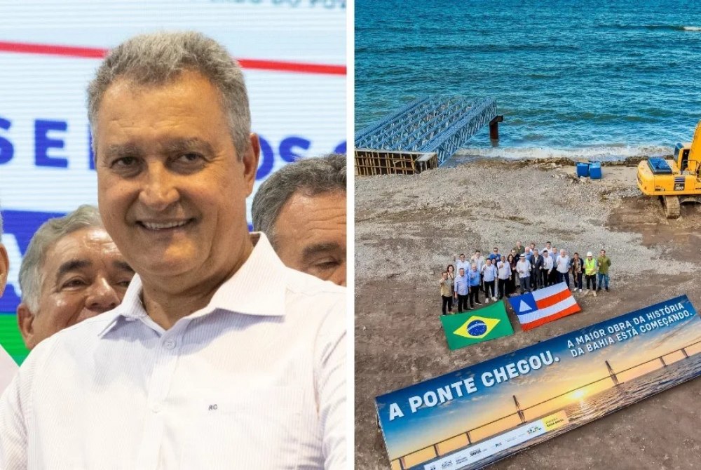 In�cio das obras da Ponte Salvador?Itaparica � marcado por ato oficial e declara��es de lideran�as pol�ticas