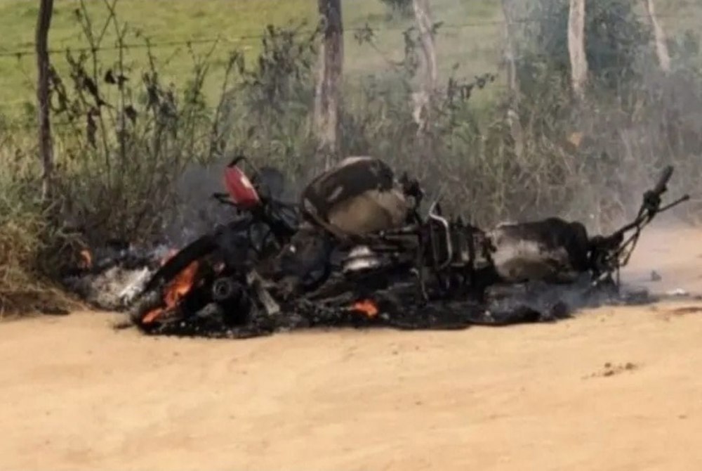 Imagem da Not&iacute;cia Motociclista morre e outro fica ferido em grave colis�o entre motos na zona rural de Lafaiete Coutinho