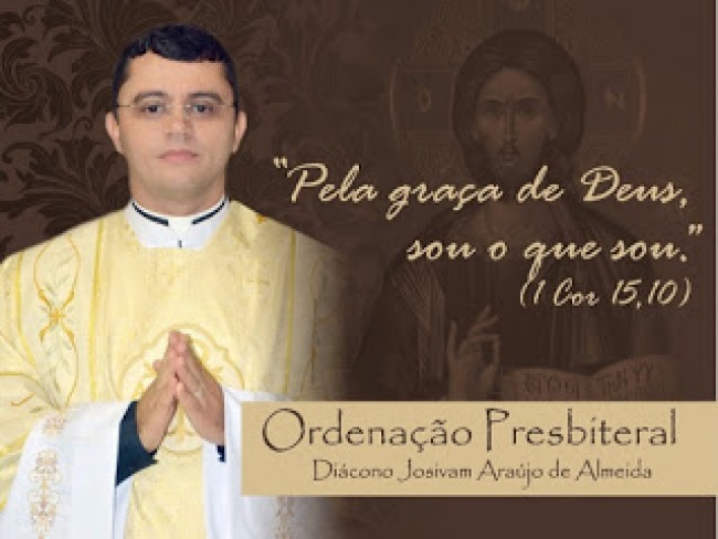 Diácono Josivam Almeida será ordenado padre no próximo dia 10 de novembro 