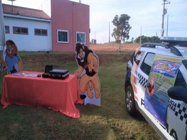 PROERD do 13° Comando Regional médio Araguaia, em atendimento ao convite da Secretaria Municipal de Educação de Campinapolis-MT