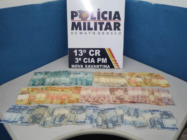 Suspeito de Roubo no Posto Carajs foi preso pela Polcia Militar de Nova Xavantina*