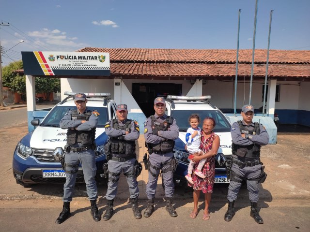 PM NOVA XAVANTINA REALIZA SONHO DE GAROTINHA DE APENAS 03 ANOS