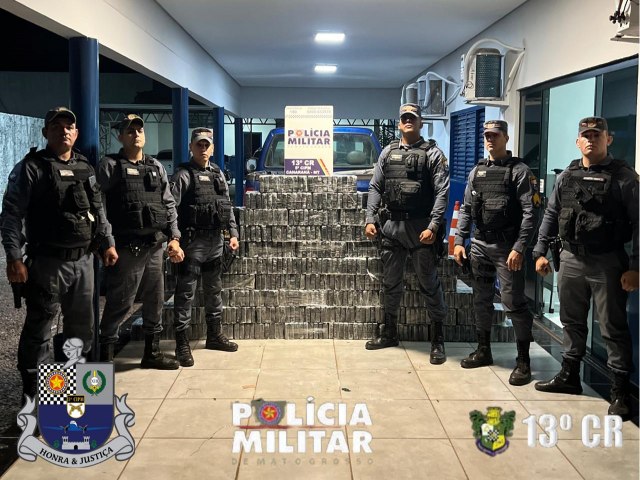 Policia Militar realiza apreenso de 542 kg de substncia anloga  cocana em Canarana-MT*_