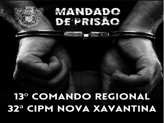  POLCIA MILITAR CUMPRE MANDADO DE PRISO EM NOVA XAVANTINA