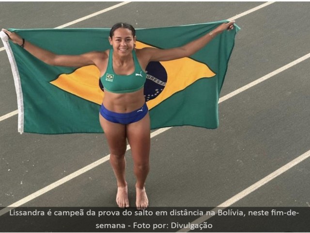 Atleta mato-grossense do Projeto Olimpus conquista medalha de ouro no salto em distncia