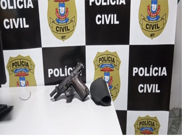 Autor de violncia domstica  preso em posse de arma de fogo em Confresa