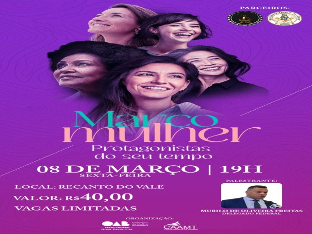 OAB promover encontro em homenagem ao Dia Internacioonal da Mulher