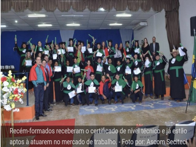 Cresci em meio rural e concluir esse curso tcnico representa a concretizao de um sonho, afirma formanda