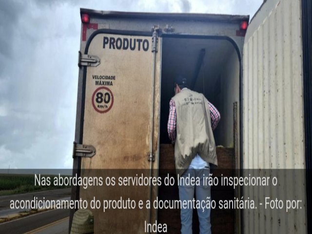 Indea intensifica fiscalizao do transporte de pescado em rodovias estaduais