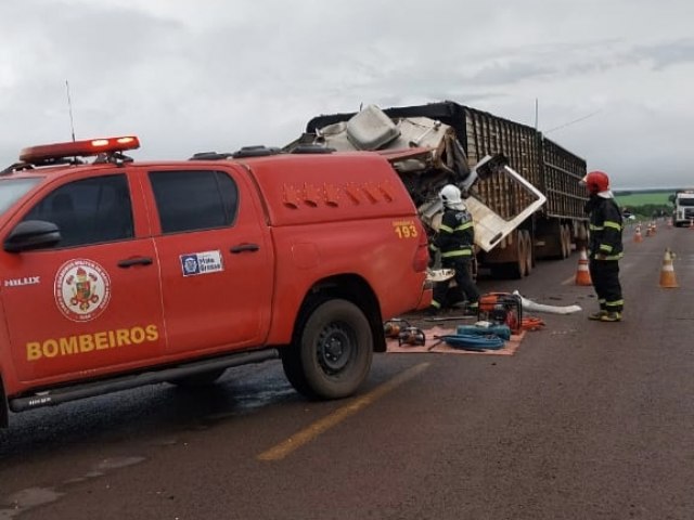 Grave acidente na MT-020 ocorre na tarde desta quarta (27) em Canarana