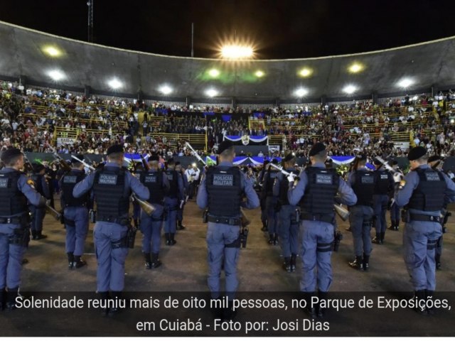 PMMT oficializa ingresso de 509 militares com formatura do 32 Curso de Formao de Soldados