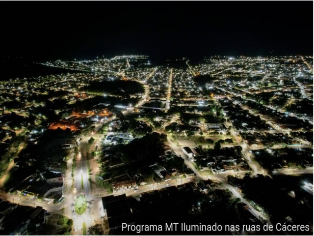 MT Iluminado chega a 72% de instalao em todo Estado