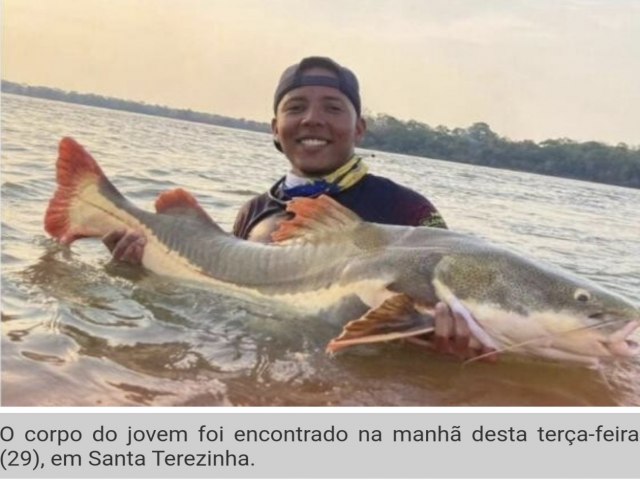 Jovem  puxado por peixe em pescaria e morre afogado