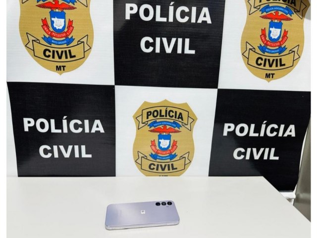 Polcia Civil esclarece furto em loja com priso de suspeito e recuperao de celular em Nova Xavantina