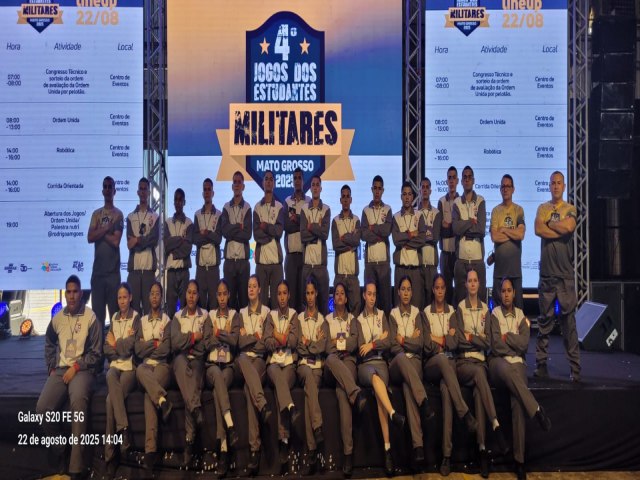 EEMT Tiradentes de Nova Xavantina se destaca no 4� Jogos das Escolas Militares de MT