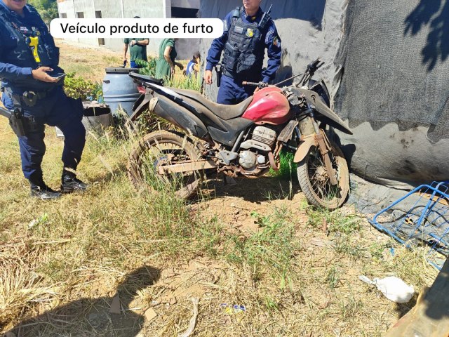 Pol�cia Militar recupera motocicleta furtada em Nova Xavantina