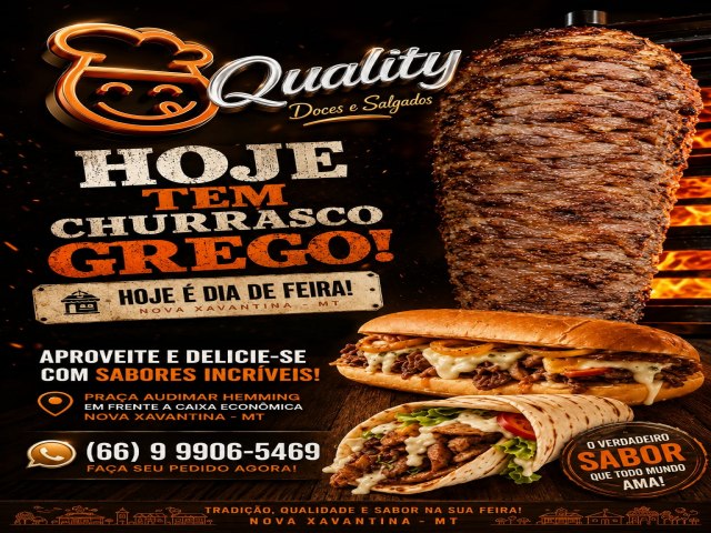 Sexta-feira � dia de Feirinha na Pra�a Audimar Hemming e a barraca da Quality espera voc� com muitas del�cias