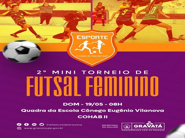 Prefeitura de Gravat realiza 2 Mini Torneio de Futsal Feminino