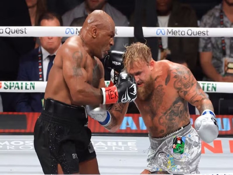 Jake Paul derrota Mike Tyson em um combate considerado a luta de boxe do ano