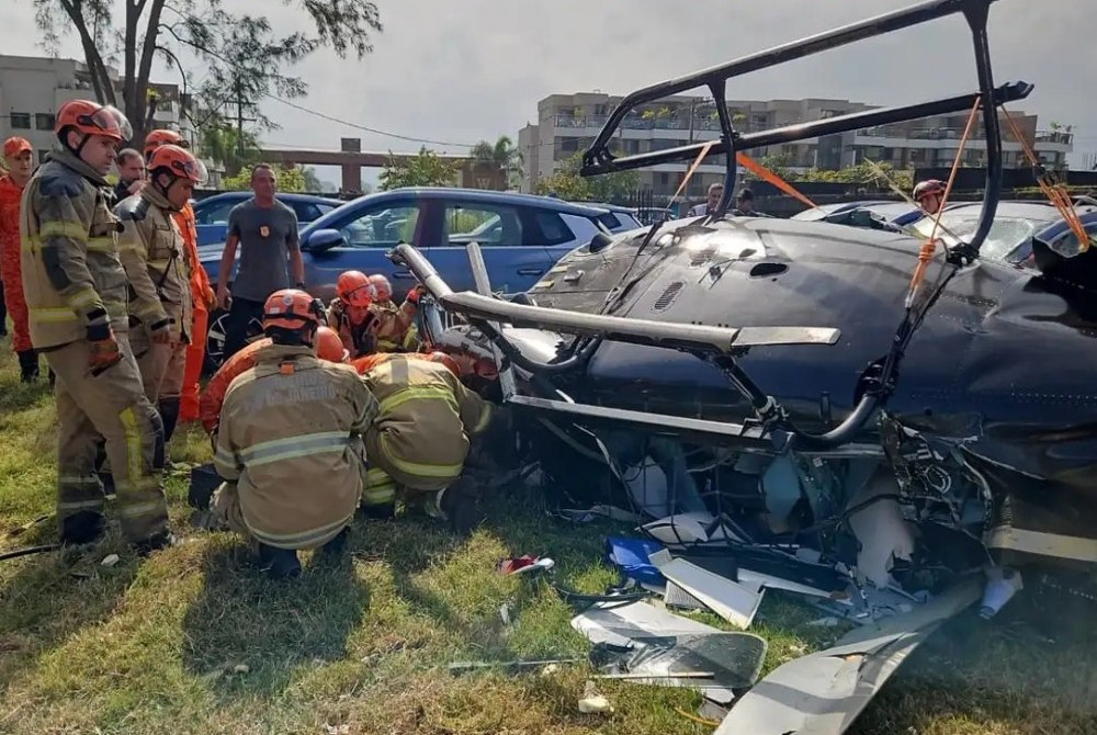 Anac apura poss�vel transporte irregular em helic�ptero envolvido em colis�o fatal no Rio