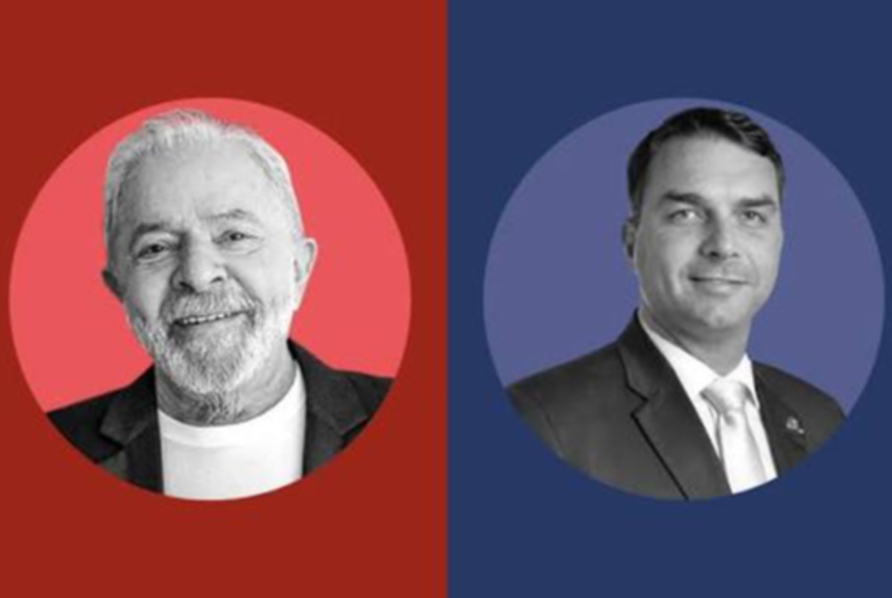Futura/Apex: no 2� turno, Lula tem 48,1% e Fl�vio Bolsonaro, 42,9%