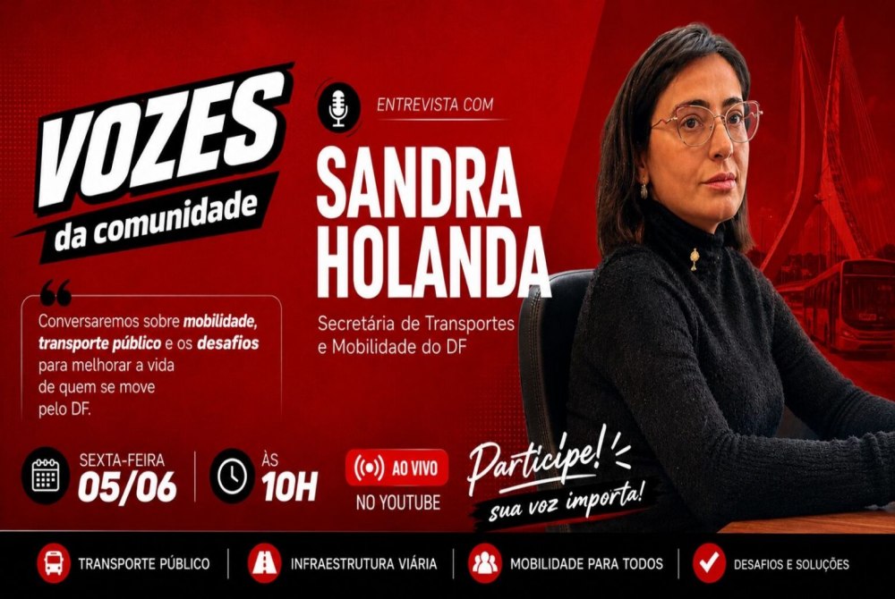 � frente da Semob, Sandra Holanda fala sobre metas e desafios para o DF