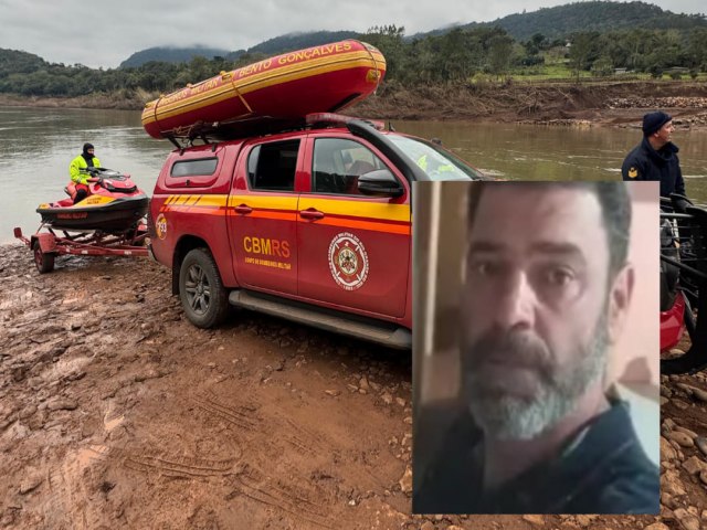 Bombeiros localizam corpo de homem que estava desaparecido no Rio das Antas 