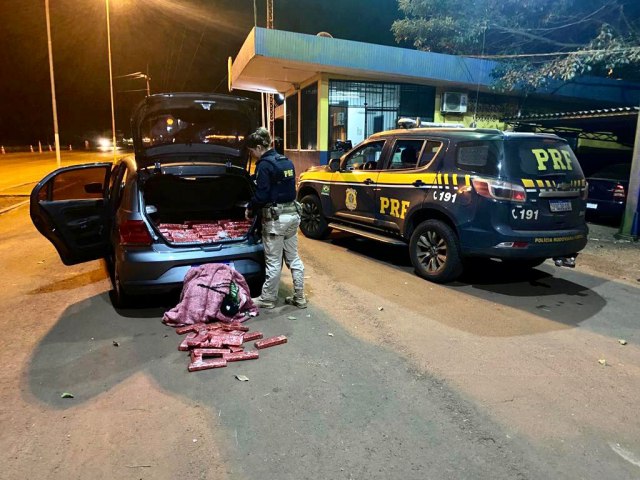 PRF prende traficante com 200 quilos de maconha e recupera veculo roubado 