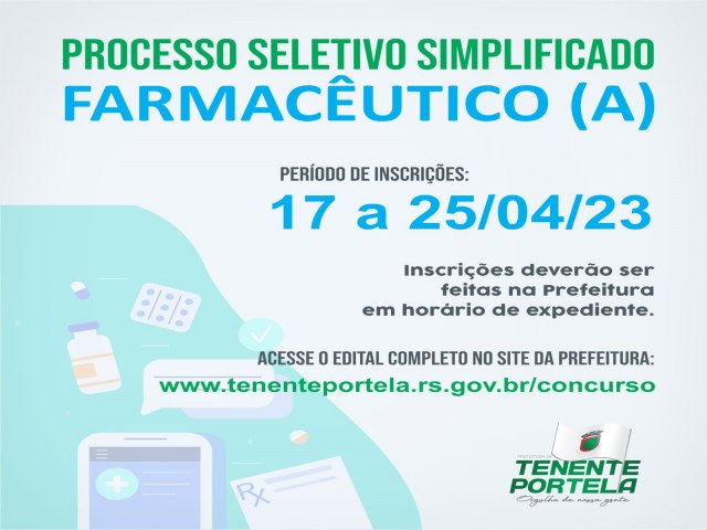 PROCESSO SELETIVO SIMPLIFICADO CARGOS: FARMACUTICO(A)CARGA HORRIA: 40 horas semanais