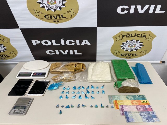 Polcia Civil faz grande apreenso de drogas em Santo Augusto