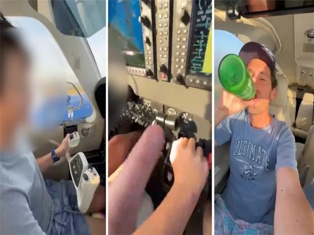 VDEO: menino que morreu com o pai em queda de avio foi filmado pilotando aeronave