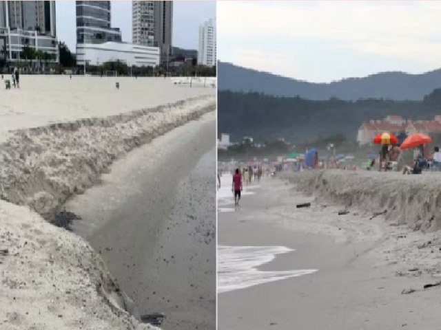 O que explica surgimento de 'degraus' em praias de Jurer e Balnerio Cambori aps alargamentos de faixas de areia