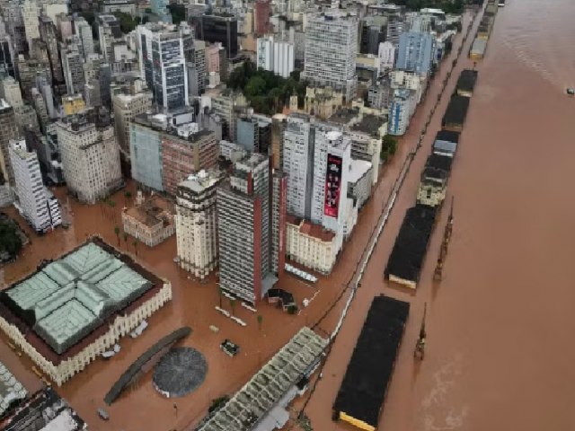 Apesar da trgua na chuva, nvel do Guaba segue quase 2,30 m acima da cota de inundao