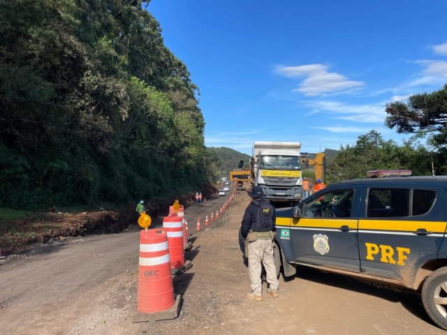 PRF informa sobre liberao do trecho entre Soledade e Montenegro, na BR-386