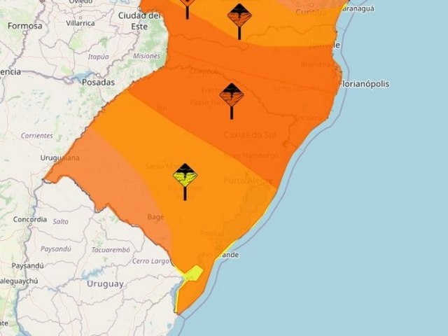 SEMANA TER AO MENOS TRS DIAS DE CHUVA E QUEDA NA TEMPERATURA NO RS